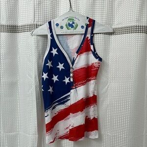 American Flag Tank Top